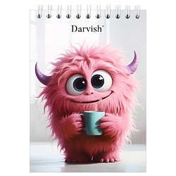 Блокнот 10*14см  60л  "Монстрики" на гребне