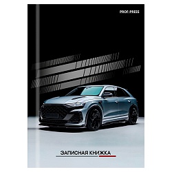 книжка записная  а7  64л "серебристая машина-2" 7бц, глянц.лам.