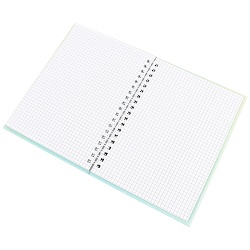 Блокнот 13*18см 48л на спирали в клетку "Девочка"