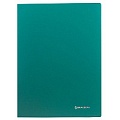 Папка  20 файлов "Brauberg" зелёная 0,5мм