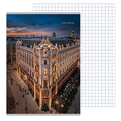 тетрадь  а4  80л кл. на скрепке "вечерний перекрёсток"