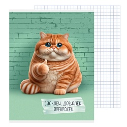 тетрадь  а4  48л кл.  спокоен.доволен.прекрасен. (блок2)