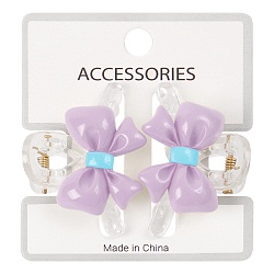 заколка-краб для волос 2шт в наборе бантик