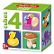 кубики пластиковые "микс" 4шт