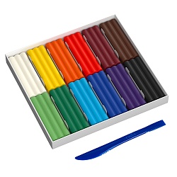 пластилин 12 цв. восковый мягкий "пчёлка" 180гр со стеком гамма