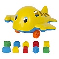 Игрушка Самолет "Кит" с 10 логическими фигурами 28,5 см (в сетке)