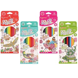 карандаши 12цв ароматизированные трёхгранный корпус