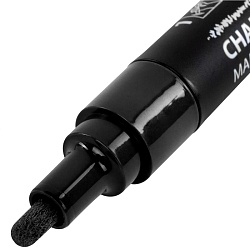 маркер меловой стираемый brauberg  чёрный, 3 мм