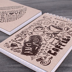 Блокнот 10*14см  80л крафт обложка на гребне