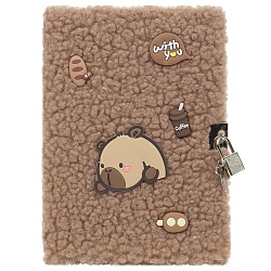 Блокнот 15,5*21,5см 80л клетка меховой