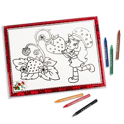 раскраска с контуром + мелки