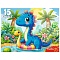 пазлы-макси 15 элементов динозаврик в пруду
