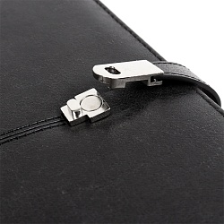 ежедневник а5 недатиров. 100л обложка кож.зам. на кольцах с магнитной застёжкой