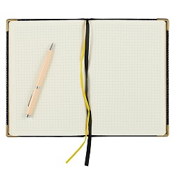 книга для записей  а5 80л grand croco (чёрный) обложка искусств. кожа , золотой срез мет.уг