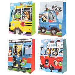 пакет подарочный 18*23*10см  "весёлое путешествие"