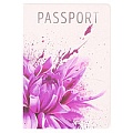 Обложка на паспорт "Цветок пиона" ПВХ
