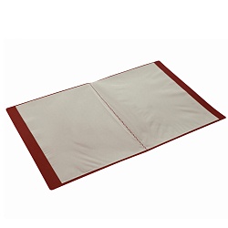 папка  40 файлов "brauberg" красная 0,6мм