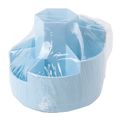 органайзер настольный пластиковый 7 отделений голубой