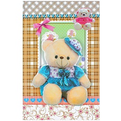 Блокнот 19*13см 60л в линейку "3D Мишка" европодвес