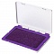 подушка  штемпельная brauberg 120*90мм, фиолетовая пластиковая
