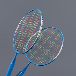 бадминтон в наборе (воланчик, мячик+ракетки) 