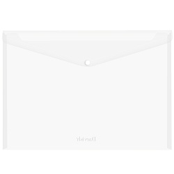 папка-конверт на кнопке а3 бесцветная 200мкм