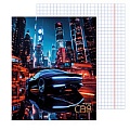 Тетрадь  48л кл "Город.Авто" обложка мел. кар.
