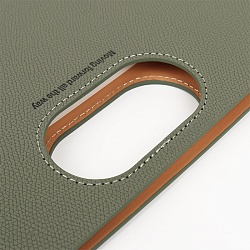 ежедневник 21*21,5см недатиров. 100л  обложка кожзам хаки