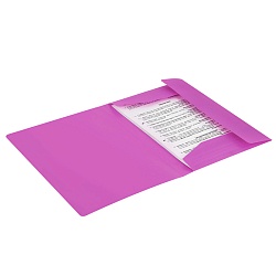 папка на резинке а4 "brauberg" 500мкм фиолетовая