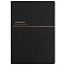 ежедневник а5 недатиров.  96л обложка кож.зам. чёрная