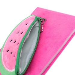 Блокнот 14,5*21см 80л "Фрукты" с монетницей ассорти