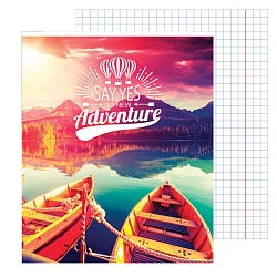 тетрадь  96л кл. "приключения" обложка картон