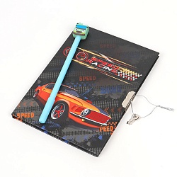 Блокнот 13,5*18 см 50л с замком "Speed Racing" с ручкой