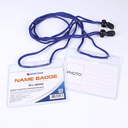 бейдж на шнурке горизонтальный 105*60мм "darvish"