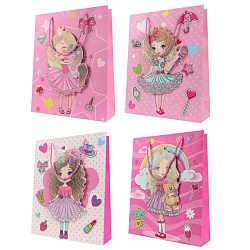 пакет подарочный 26*32*10см  "принцесса"