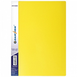 папка с 2-мя кольцами (35мм) "darvish" желтая толщина 0,7мм