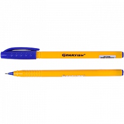 ручка шар. синяя "darvish" на масляной основе корпус жёлтый
