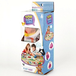 коврик-сумка развивающий d-120см розовый