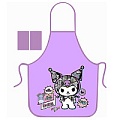 Фартук для труда "Kuromi", без карманов, с нарукавниками
