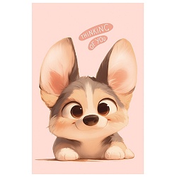 Блокнот А7  48л "Маленький корги-2" на склейке