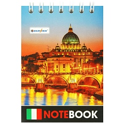 Блокнот  7*10см  60л  "Города" на гребне