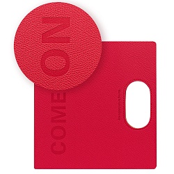 ежедневник 21*21,5см недатиров. 100л  обложка кожзам красная