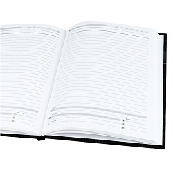 ежедневник недатированный  а5 128л. "чёрная текстура" 7бц глянц.лам.