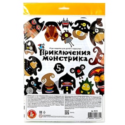игра настольная ходилка "приключения монстрика" (европодвес)