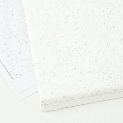 набор  для творчества "рисование по номерам" холст-30*20см  влюбленная пара