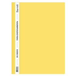 папка-скоросшиватель а4 жёлтая 120/180мкм