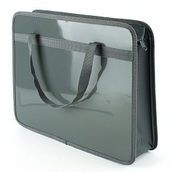 папка детская с ручками а4 пласт. с рисунком на молнии  красочное авто