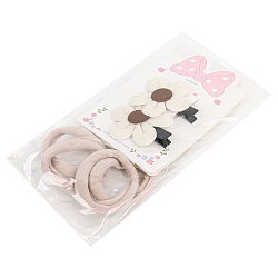 аксессуары для волос в наборе (2 заколки-зажима+ 4резинки)