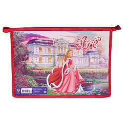 папка для тетрадей  а4 на молнии lovely princess