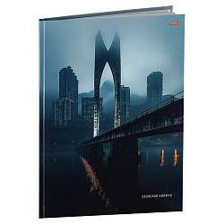 книжка записная  а4  80л "небоскребы в тумане" 7бц